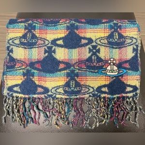 Vivienne Westwood scarf muffler ORB logo printed Vintage